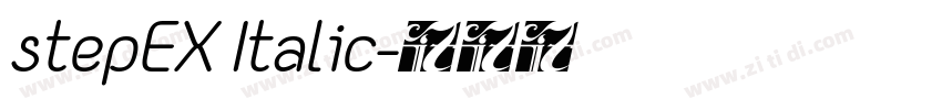 stepEX Italic字体转换